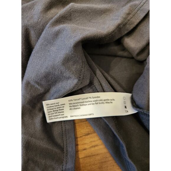 Eileen Fisher Charcoal Gray Sleeveless Tank Dress | Size L - Picture 7 of 8